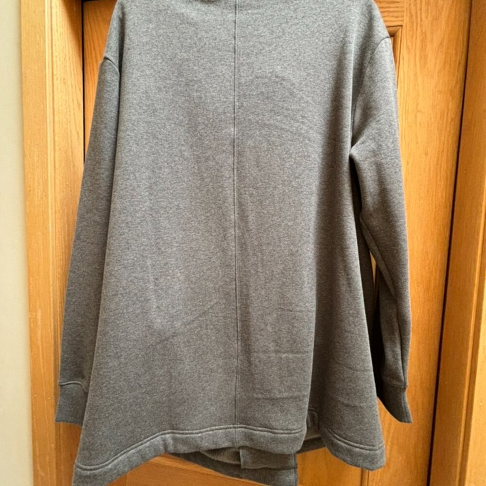 Zella Amazing Cozy Wrap Jacket Gray Medium Charcoal Heather 1X - Picture 7 of 7